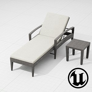 dedon panama lounge ue4 3d fbx