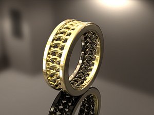 twisted wire ring size 3D model