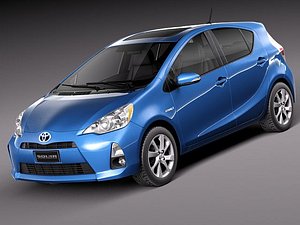 3d toyota prius c 2012 model
