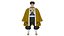 personaggio Gyomei Himejima da demon slayers modello 3D