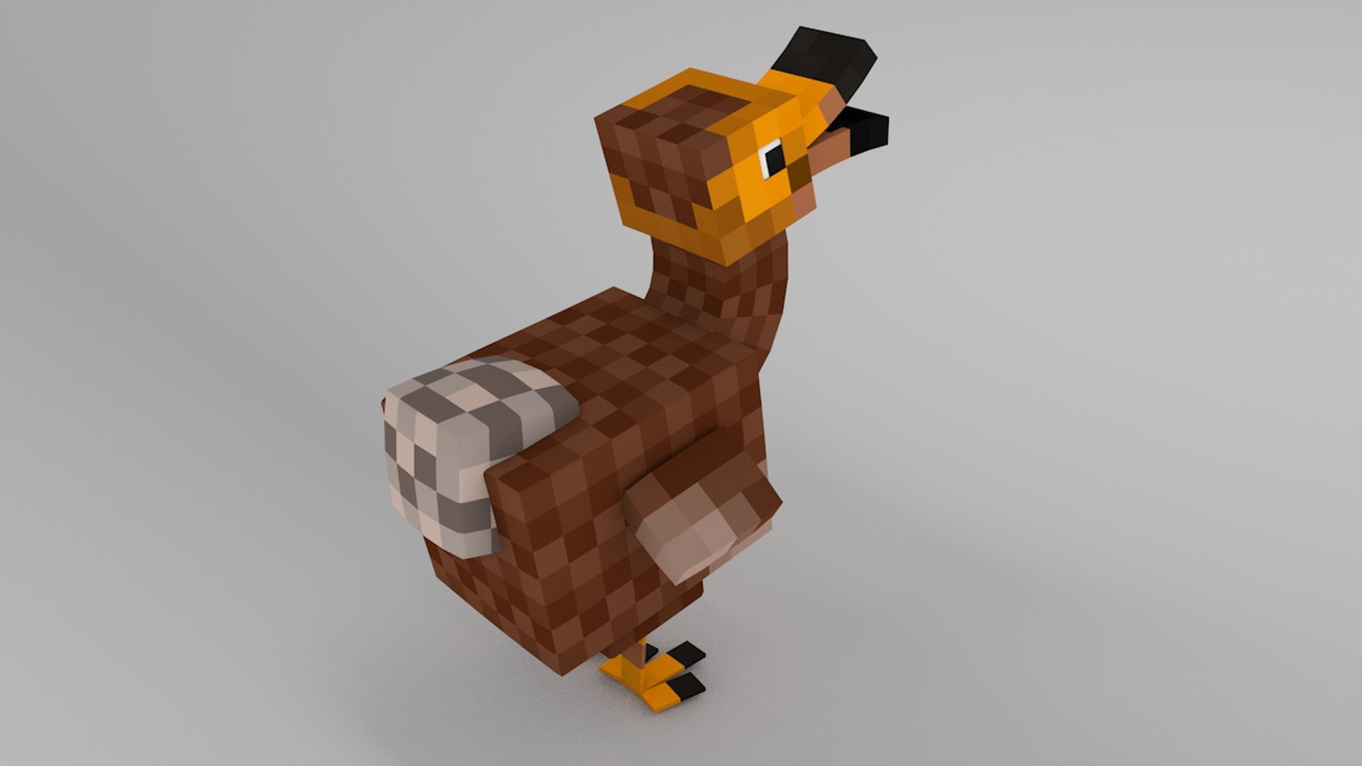 Minecraft Dodo Rig 3d Model 