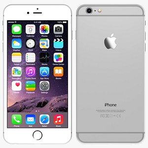 3d apple iphone 6 silver