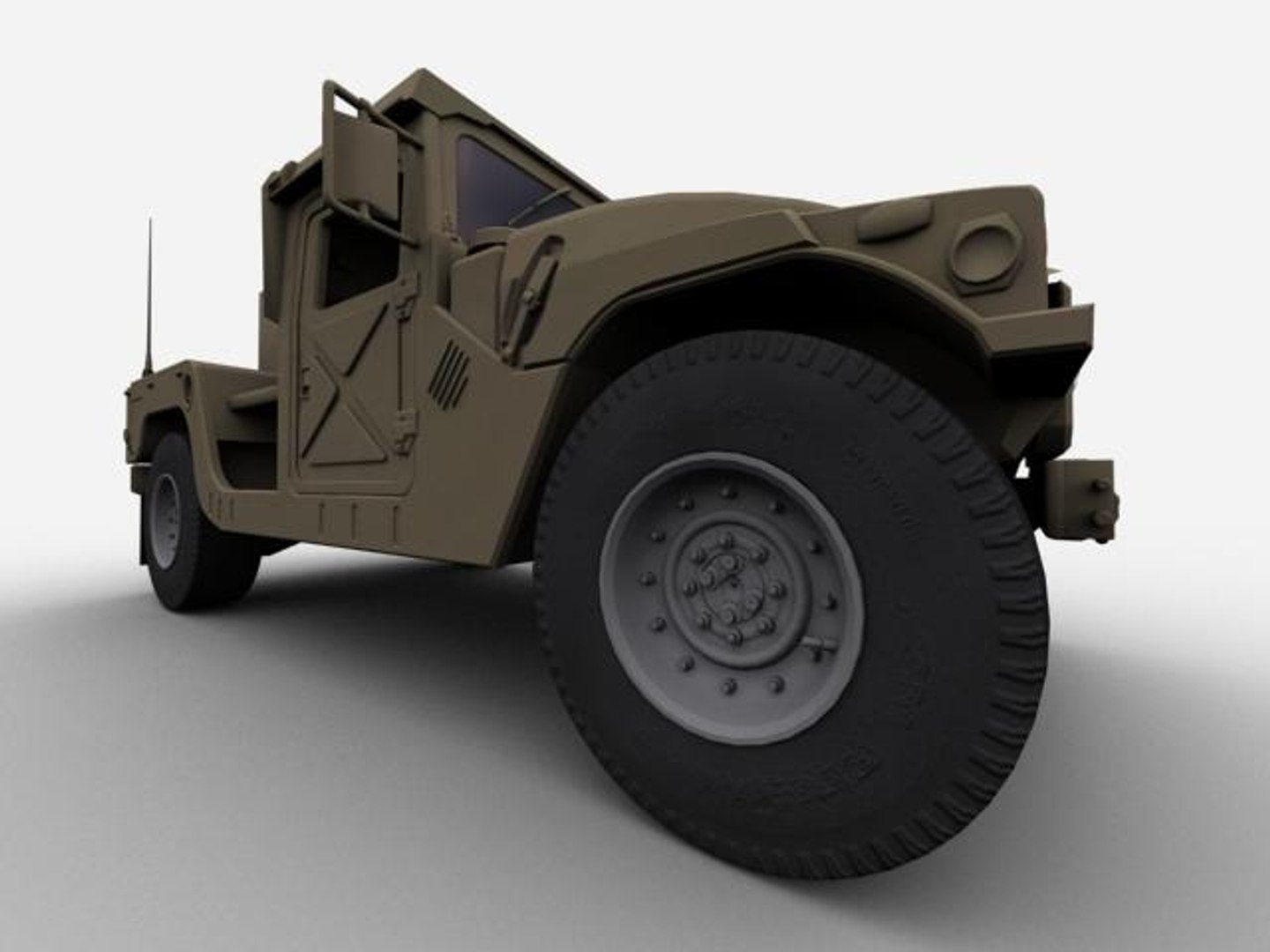 3d model hummer generator
