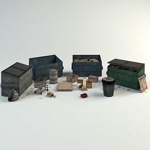 obj urban debris trash