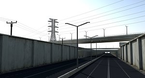 3D model highway way