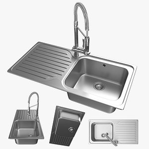 3D Sink Teka Classic Max with Maestro My1 Faucet
