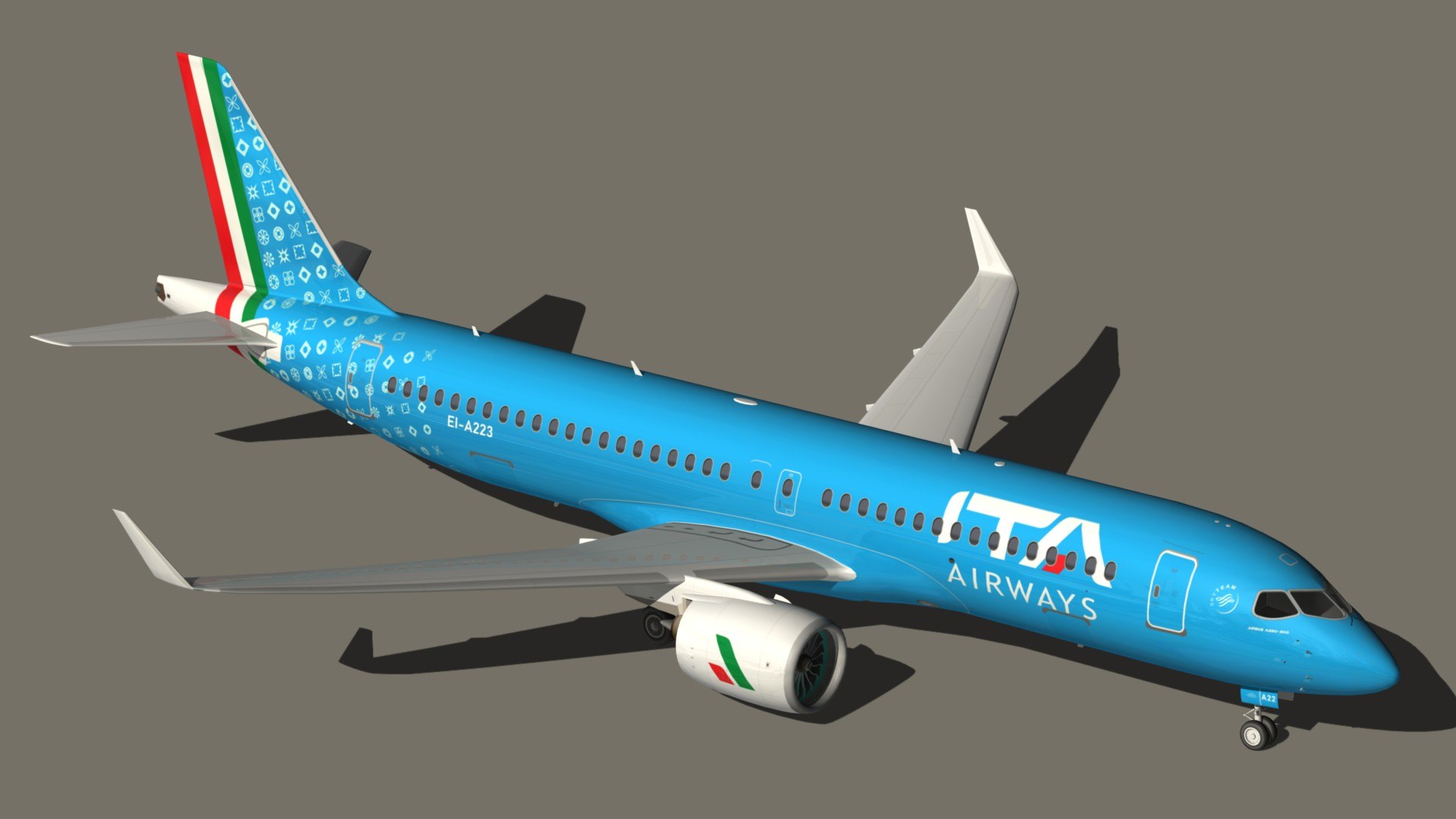 Airbus A220 300 Ita Airways 3D - TurboSquid 1814250