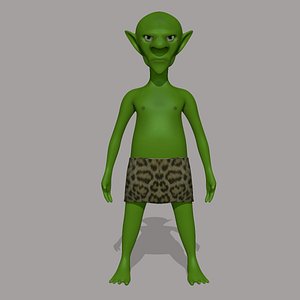 goblin character 3d obj