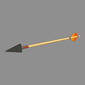 Lowpoly Arrow 3D model