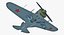 Sowjetisches Kampfflugzeug Polikarpov I-16 manipuliert