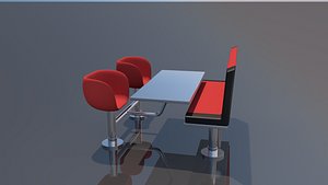 3D Restaurant Furniture