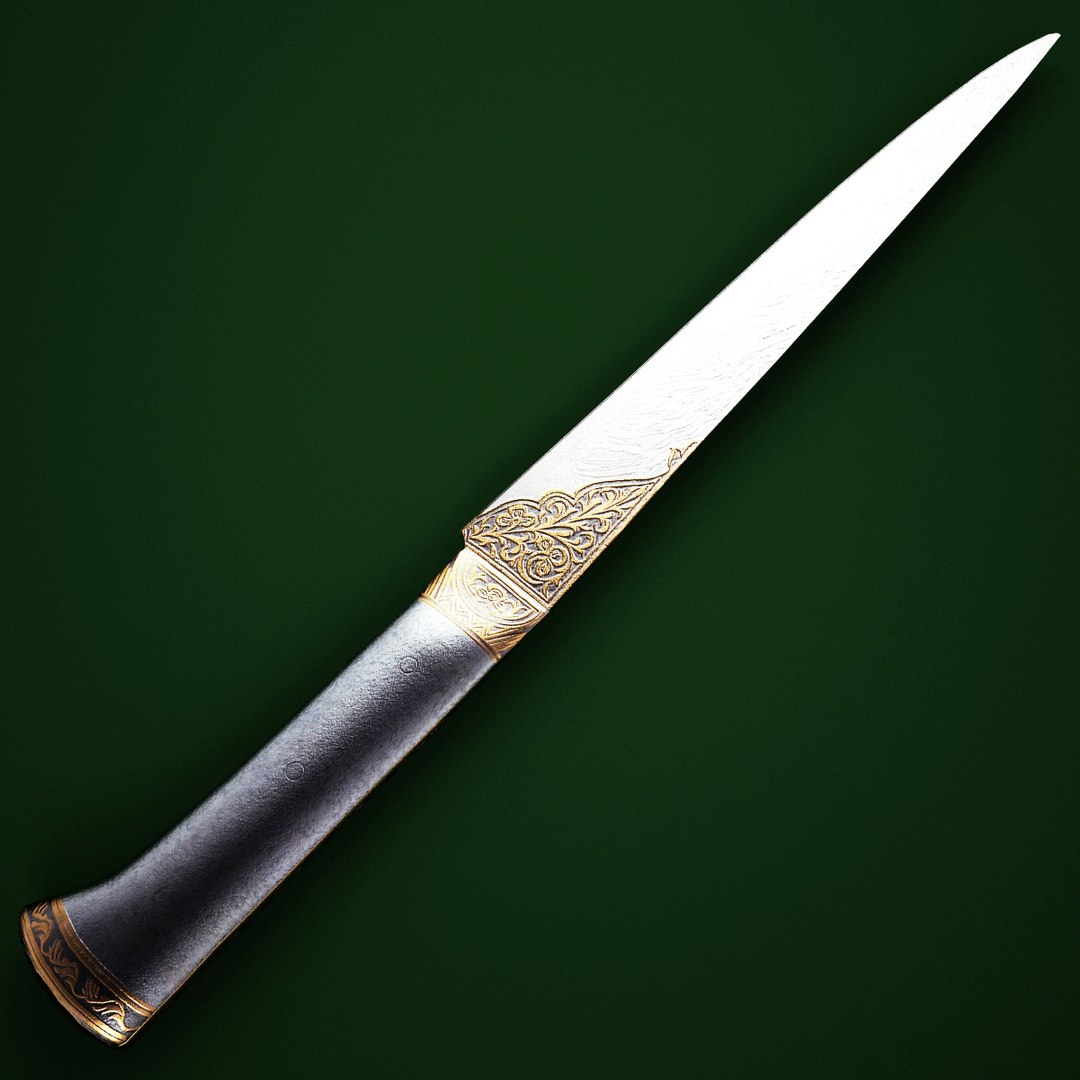 3d Persian Kard Dagger Model