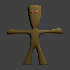 teddy-like character 3d 3ds