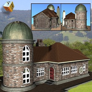 3d model lodge building