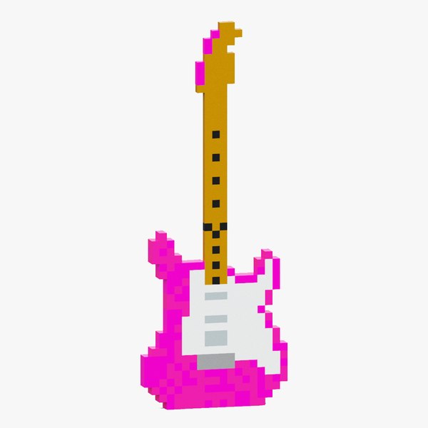 3D model Pink Guitar