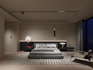 Bedroom interior scenes 3D model