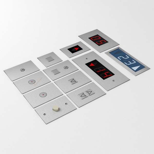 3d door elevator model
