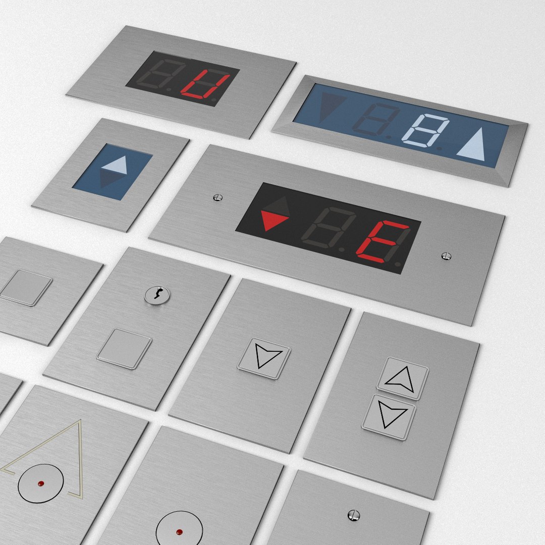 Elevator Panels 3D - TurboSquid 1326936