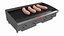 Raw Pork Sausages on Gas Grill Setup