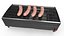 Raw Pork Sausages on Gas Grill Setup