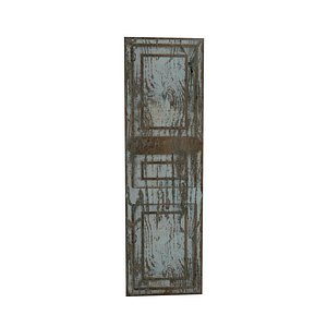 3D old door can