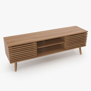 3D Wooden Sideboard v4