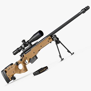 sniper rifle l115a3 3d model