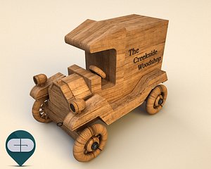 3dsmax wood car wooden