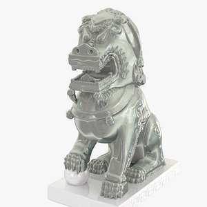 Snow Lion or Foo Dog 3D model