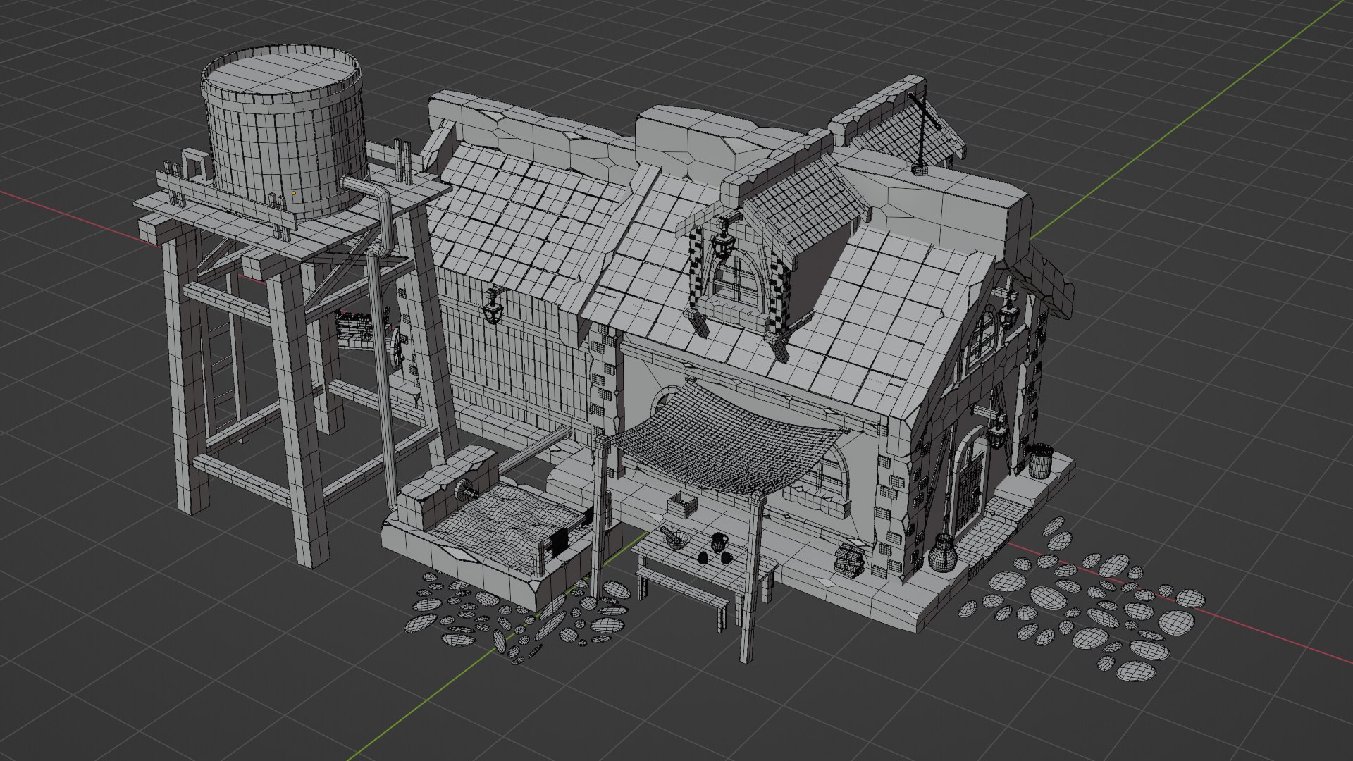 Medieval House Low Poly model https://p.turbosquid.com/ts-thumb/ur/gcxXhl/Uw/wire1/png/1694365813/1920x1080/fit_q87/185825914a3cfba3687906e8b12175498598fb9f/wire1.jpg