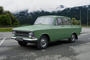 izh moskvich-412ie 1967 3D model