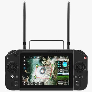 3D Detailed Drone Controller Black model