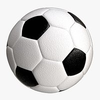 Football 3D Model Realistic Soccer Ball Game Ready Sports Asset