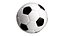 Football 3D Model Realistic Soccer Ball Game Ready Sports Asset