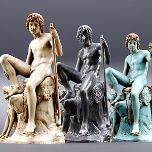 3D Shepherd boy Sculpture