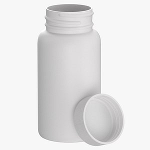 3D plastic bottle pharma 120ml