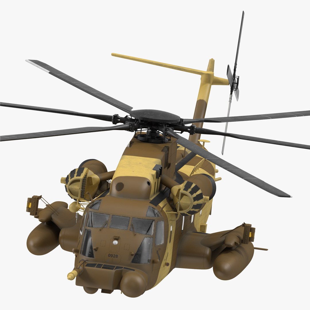 3d Combat Helicopter Sikorsky Mh-53, image size:1080x1080