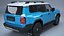 3D model Toyota Land Cruiser 250 and Camping Caravan