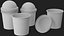 Paper Food Cup with Clear Lid for Dessert 16 Oz 450 ml Mockup