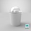 Paper Food Cup with Clear Lid for Dessert 16 Oz 450 ml Mockup