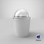 Paper Food Cup with Clear Lid for Dessert 16 Oz 450 ml Mockup
