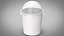 Paper Food Cup with Clear Lid for Dessert 16 Oz 450 ml Mockup