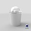 Paper Food Cup with Clear Lid for Dessert 16 Oz 450 ml Mockup