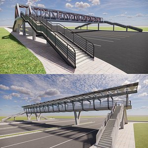 Pedestrian Bridge -B1 3D model