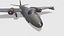 Bombardeiro Elétrico Inglês Canberra Low-Poly PBR