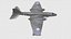 Bombardeiro Elétrico Inglês Canberra Low-Poly PBR