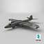 Bombardeiro Elétrico Inglês Canberra Low-Poly PBR