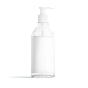 Glass Pump Bottle 3D model
