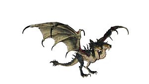 Two-Headed Dragon  Fierce Fantasy Creature Asset