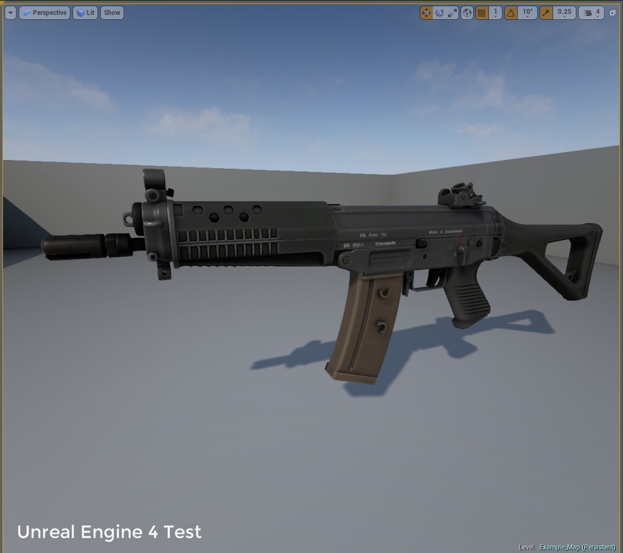 3d model 552 commando rifle